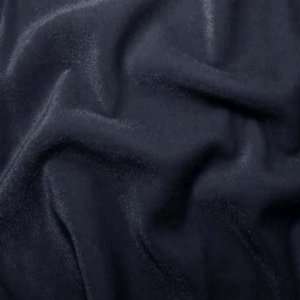    Polyester Spandex Stretch Velvet Fabric Navy