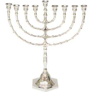  Classic Menorah (Hanukkah) 9 candle with Nickel Plated 