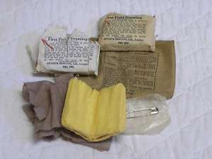 WWII British Army First Field Dressing   Dated 1941  
