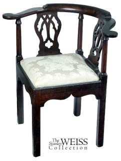 SWC Chippendale Roundabout Corner Chair, Newport c1780  