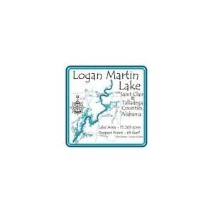  Logan Martin 4.25 Square Absorbent Coaster Kitchen 