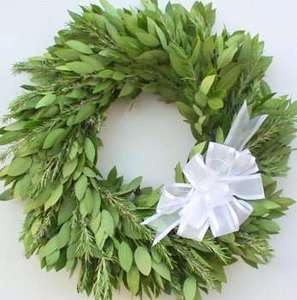 20 Organic Rosemary Myrtle Green Wreath Wall or Door Decor for Every 