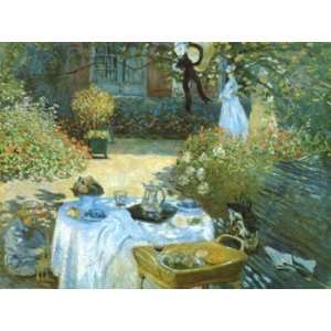  Dejeuner (Garden Breakfast)   Poster by Claude Monet 