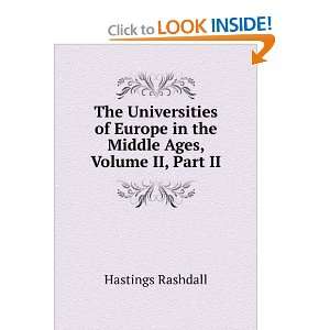  The Universities of Europe in the Middle Ages, Volume II 