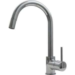   Hole Goose Neck Kitchen Faucet w Pull Down Spray