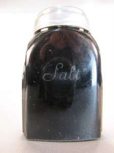 McKee Black Roman Arch Shaker Flour Sugar Salt Pepper  