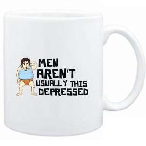  Mug White  Men arent usually this depressed  Adjetives 