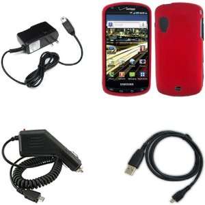  iFase Brand Samsung Stratosphere I405 Combo Rubber Red 