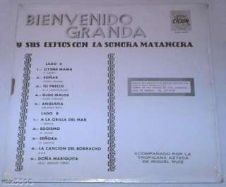 BIENVENIDO GRANDA   SONORA MATANCERA   SEALED LP salsa  