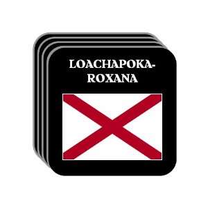 US State Flag   LOACHAPOKA ROXANA, Alabama (AL) Set of 4 Mini Mousepad 