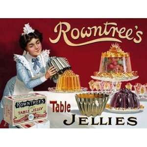  Rowntrees Jellies Metal Sign Kitchen Decor Wall Accent 