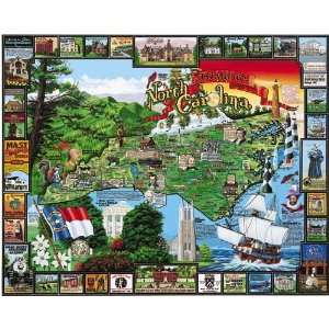  North Carolina Jigsaw Puzzle White Mountain Toys & Games