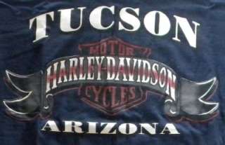 BRAND NEW MENS HARLEY DAVIDSON TUCSON, AZ T SHIRT 100% AUTHENTIC L 