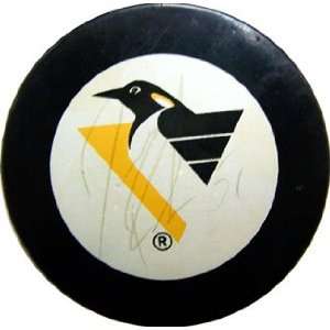  Dave Rouch Autographed Pittsburgh Penguins Puck Sports 