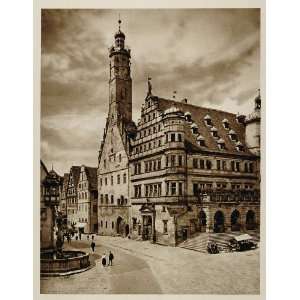  1925 Rathaus Rothenburg ob der Tauber Bavaria Germany 