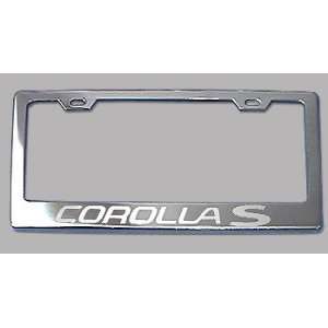  Toyota Corolla S Chrome License Plate Frame Everything 