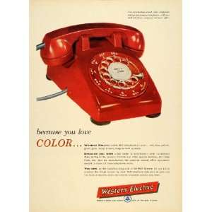  1955 Ad Rotary Phone Western Electric Bell Telephone 