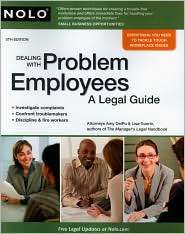 Dealing with Problem Employees A Legal Guide, (1413310680), Amy DelPo 
