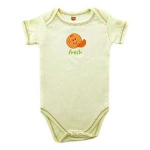  Organic Bodysuit   Orange, 0 3 months Baby