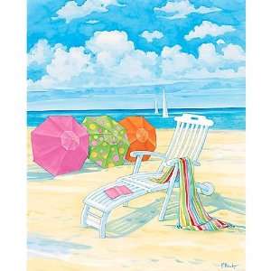 Palm Island Home Oceanside Lounger Canvas