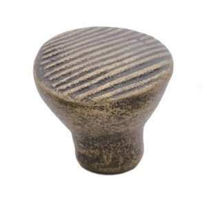  1 1/8 Antique Iron Wave Knob