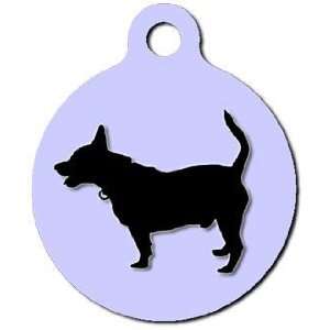  Rat Terrier Silhouette Pet ID Tag for Dogs and Cats   Dog 