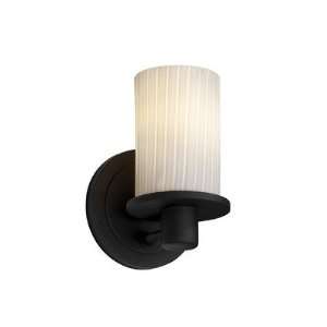Rondo Fusion One Light Wall Sconce Shade Color Weave, Metal Finish 