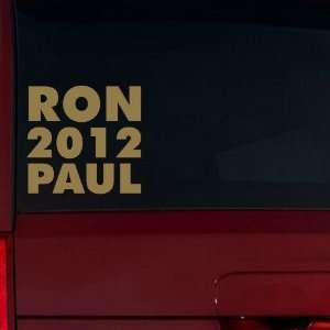  Ron Paul 2012 Window Decal (Gold Metallic) Automotive