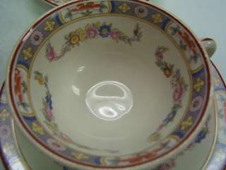 WS George China Derwood set 4 cups with saucers  