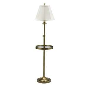   House Of Troy Adjustabe Floor Lamp In Antique Brass