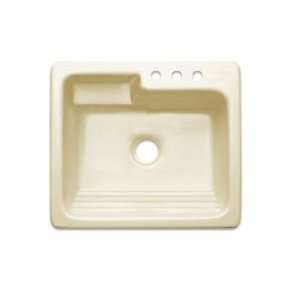  Peachtree Forge PF12 Blakely Laundry Sink, 3 Hole, Almond 