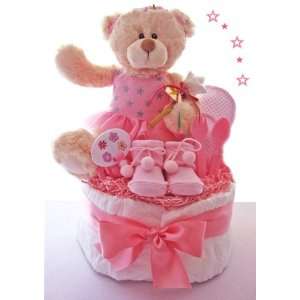  Ballerina Bear Diaper Cake Baby