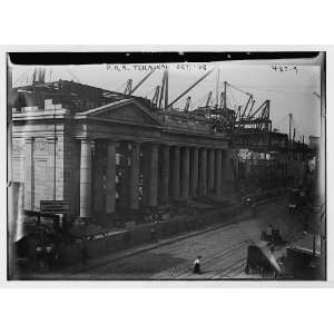 Pennsylvania Railroad Station,in construction,New York  