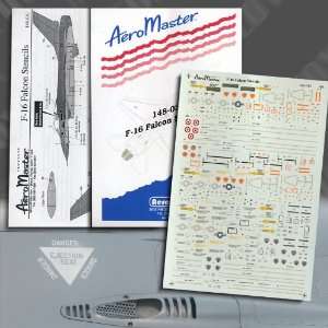  F 16 Fighting Falcon Stencils (1/48 decals) Toys & Games