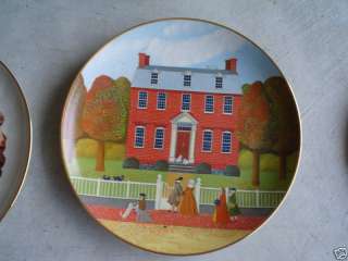 Ridgewood Collector Plate Derby Mansion Colonial Series  