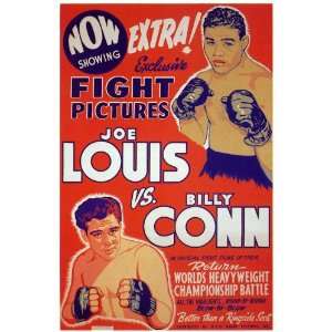 Joe Louis vs. Billy Conn Movie Poster (27 x 40 Inches 