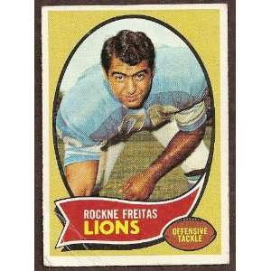  Topps Football Rockne Freitas #96 Lions 1970 Sports 