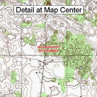  USGS Topographic Quadrangle Map   Springfield North 