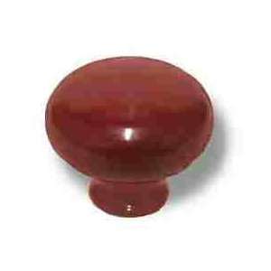  1 5/16 Heavy Cranberry Painted Knob AM BP771 CRB