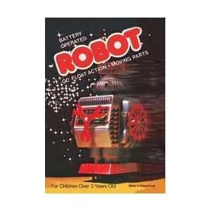  Battery Operated Robot Go Float Action and Moving Parts 