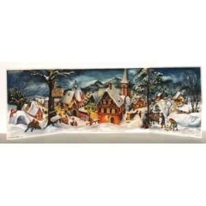 Panoramic Village German Christmas Advent Calendar 