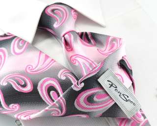   paisleys business Jacquard Woven Silk self tie mens NeckTies b046