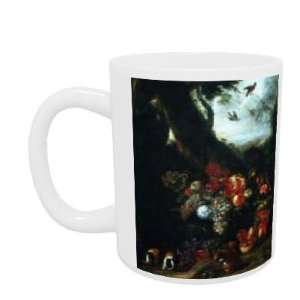 Fruit and Animals (oil on canvas) by Abraham Brueghel   Mug   Standard 
