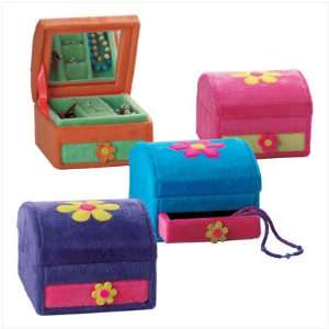 PLUSH FLOWER JEWELRY BOXES 