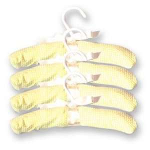  4 Pack Hangers   Yellow Gingham Seersucker Baby
