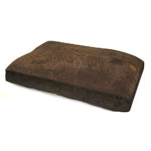   Suede Gusset Floor Bump Pillow Chocolate 27 x 36