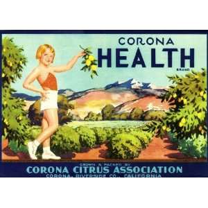 Corona Riverside County Corona Health Little Girl Lemon Citrus Fruit 