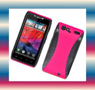   Blk Motorola DROID RAZR XT912 Phone Cover Hard Shell Case Skin  