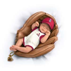   Lifelike Baby Doll Born A Cardinals Fan by Ashton Drake Toys & Games