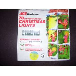  70 Indoor/outdoor Christmas Lights Clear Patio, Lawn 